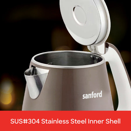 best electric kettle 1.7L 1500W power & double shell structure sanford 5