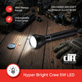 Sanford LED Flashlight Rechargeable Army Plus Series 1800m Range CREE 5W Torch - SF4111SL