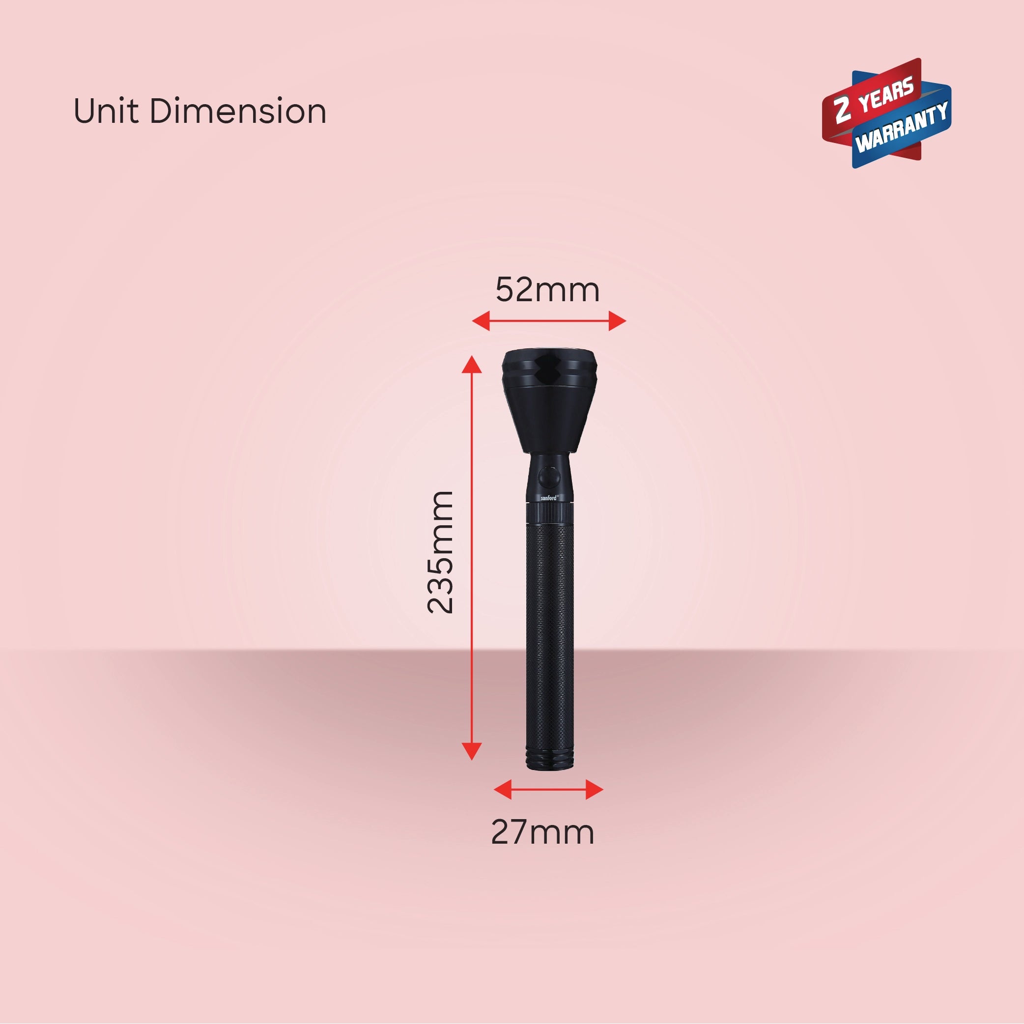 5W flashlight Army plus series 1800m beam distance sanford 6