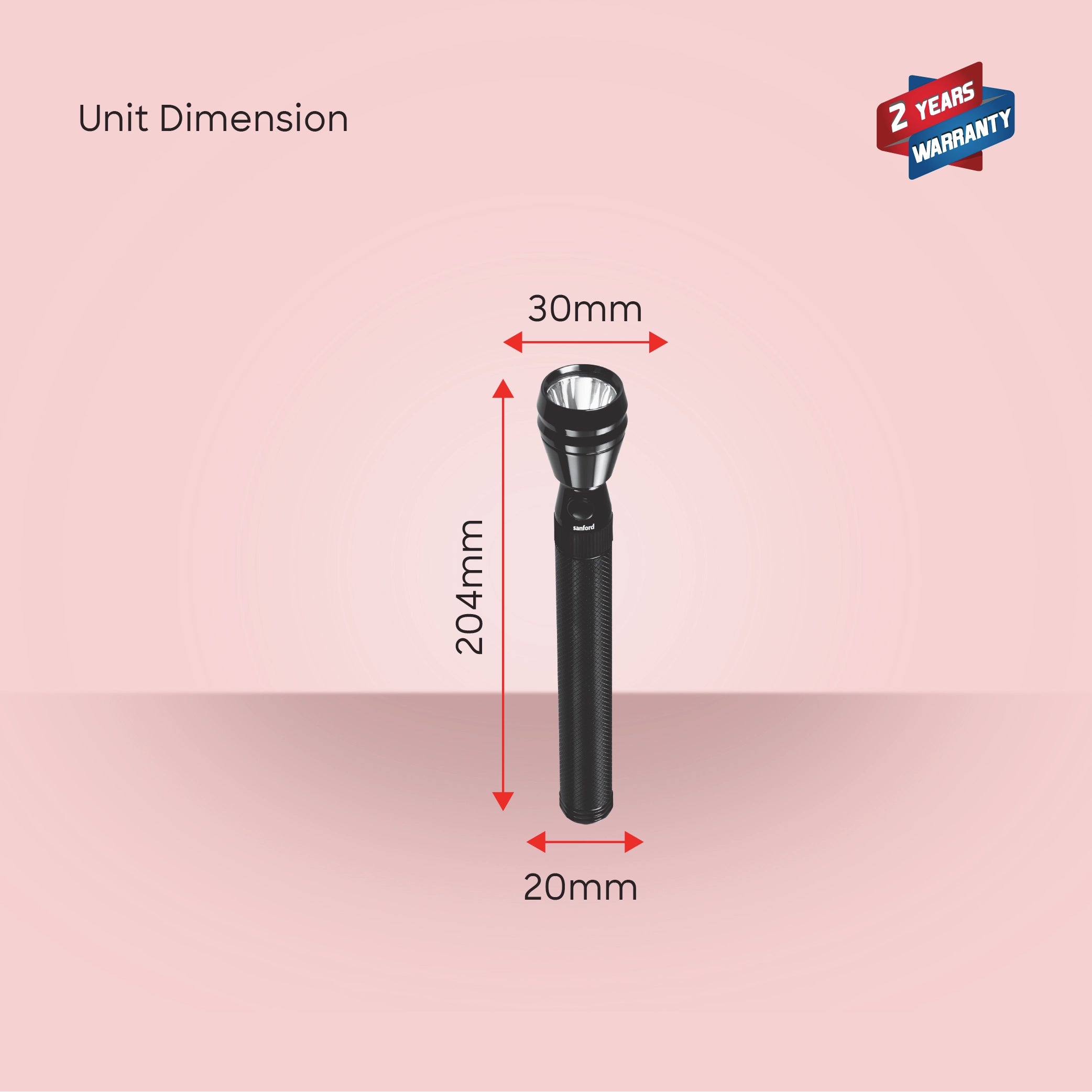 1W Army Series  LED flashlight with 500 meter range and 120 sanford 6