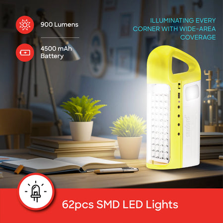  Rechargeable Lantern with Solar Panel, USB and 80 LEDs sanford 3