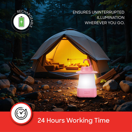 rechargeable mini lantern 24 hour runtime 3 modes sanford 4