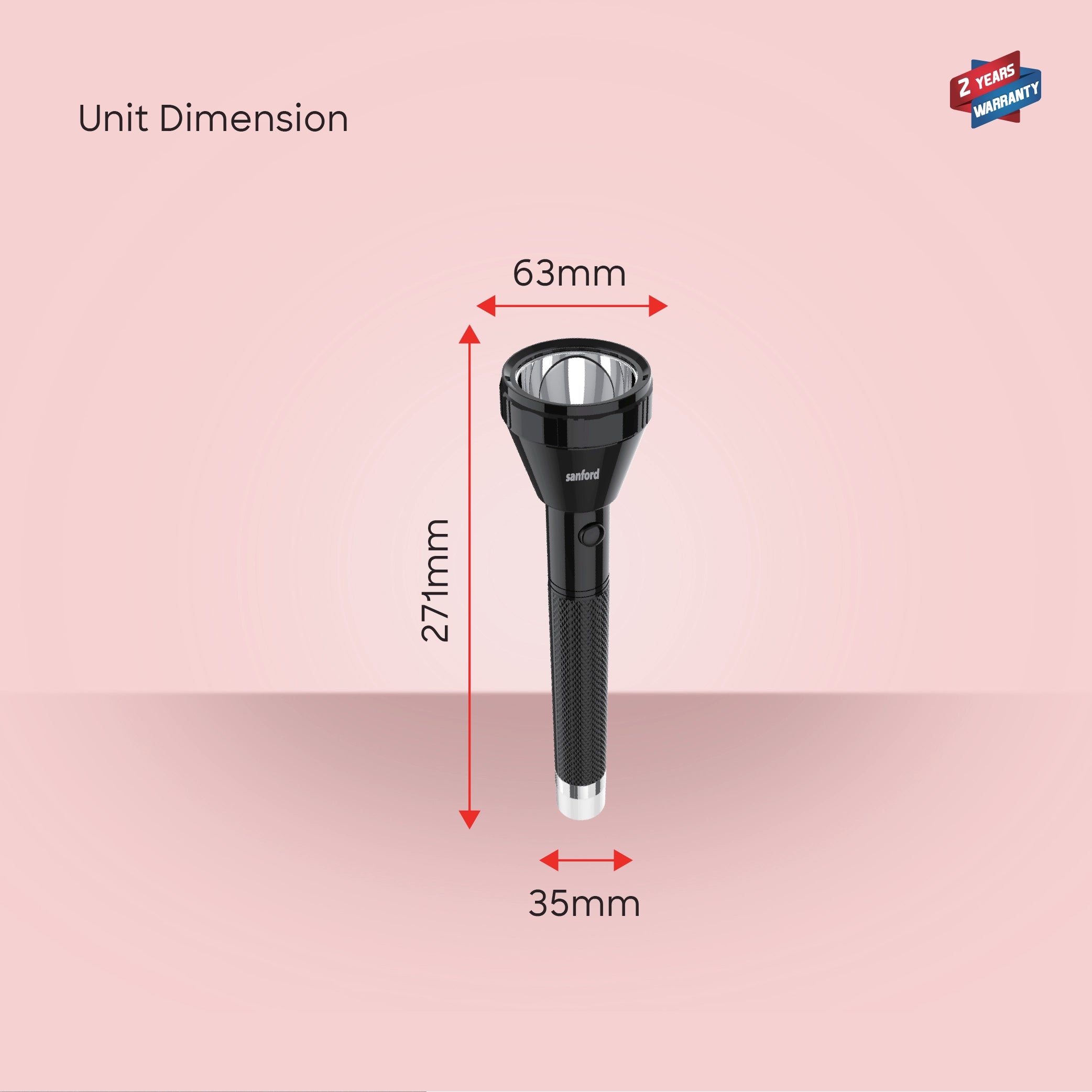 best rechargeable led flashlight torch 5W 250 lumens 3000mAh sanford 6