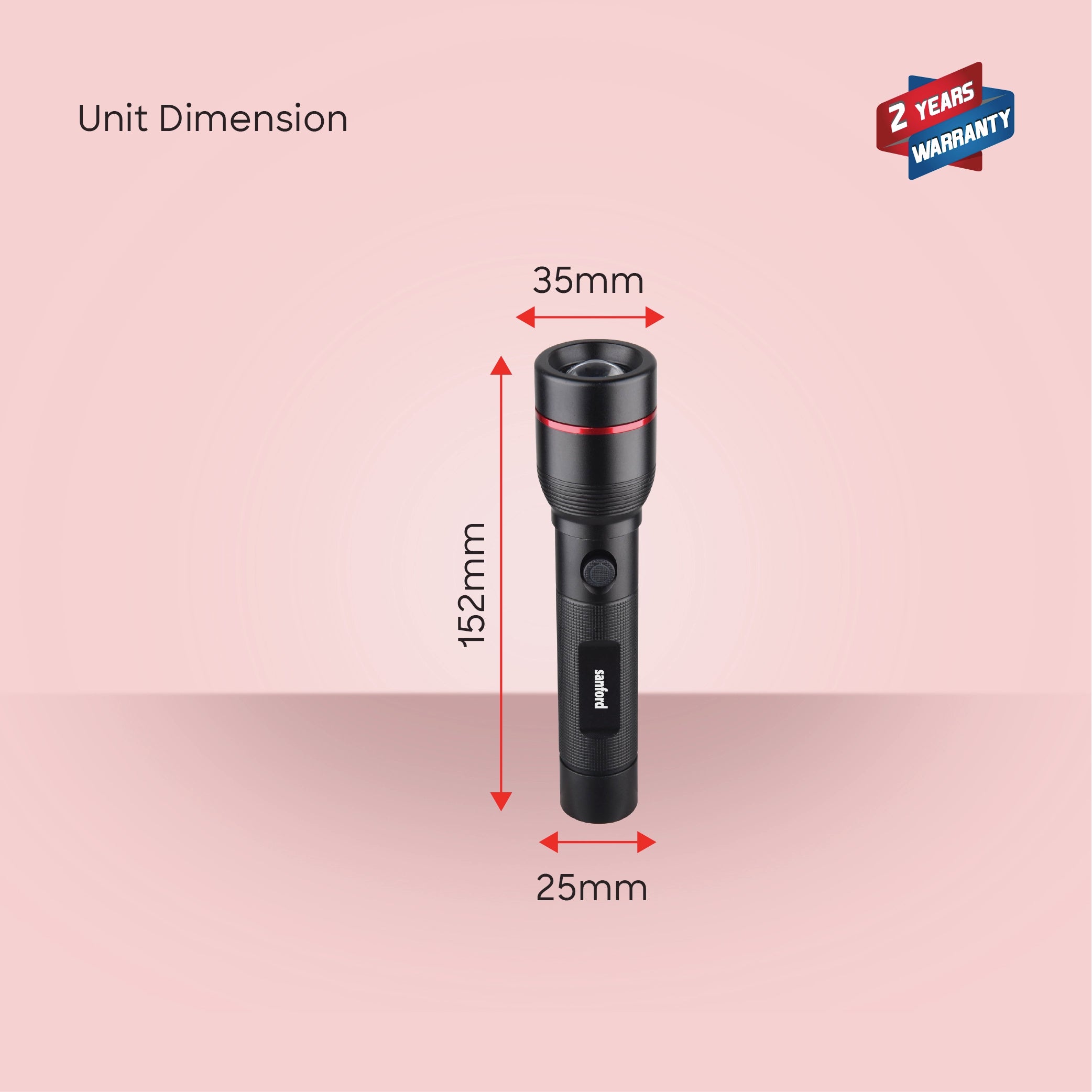rechargeable LED flashlight combo 2 pack zoom torch sanford 8