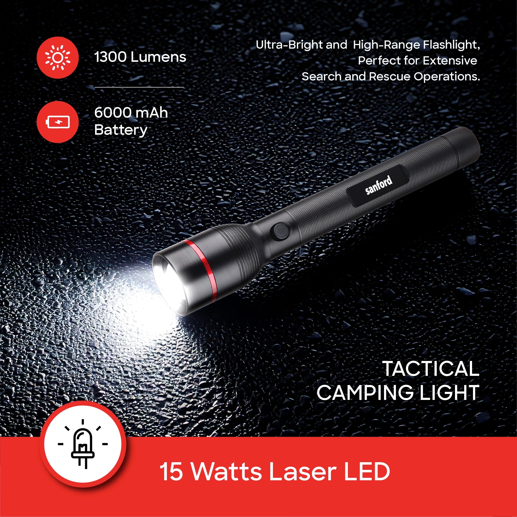 ECLIPSE Series Zoom Searchligh 15W  Laser LED sanford 3