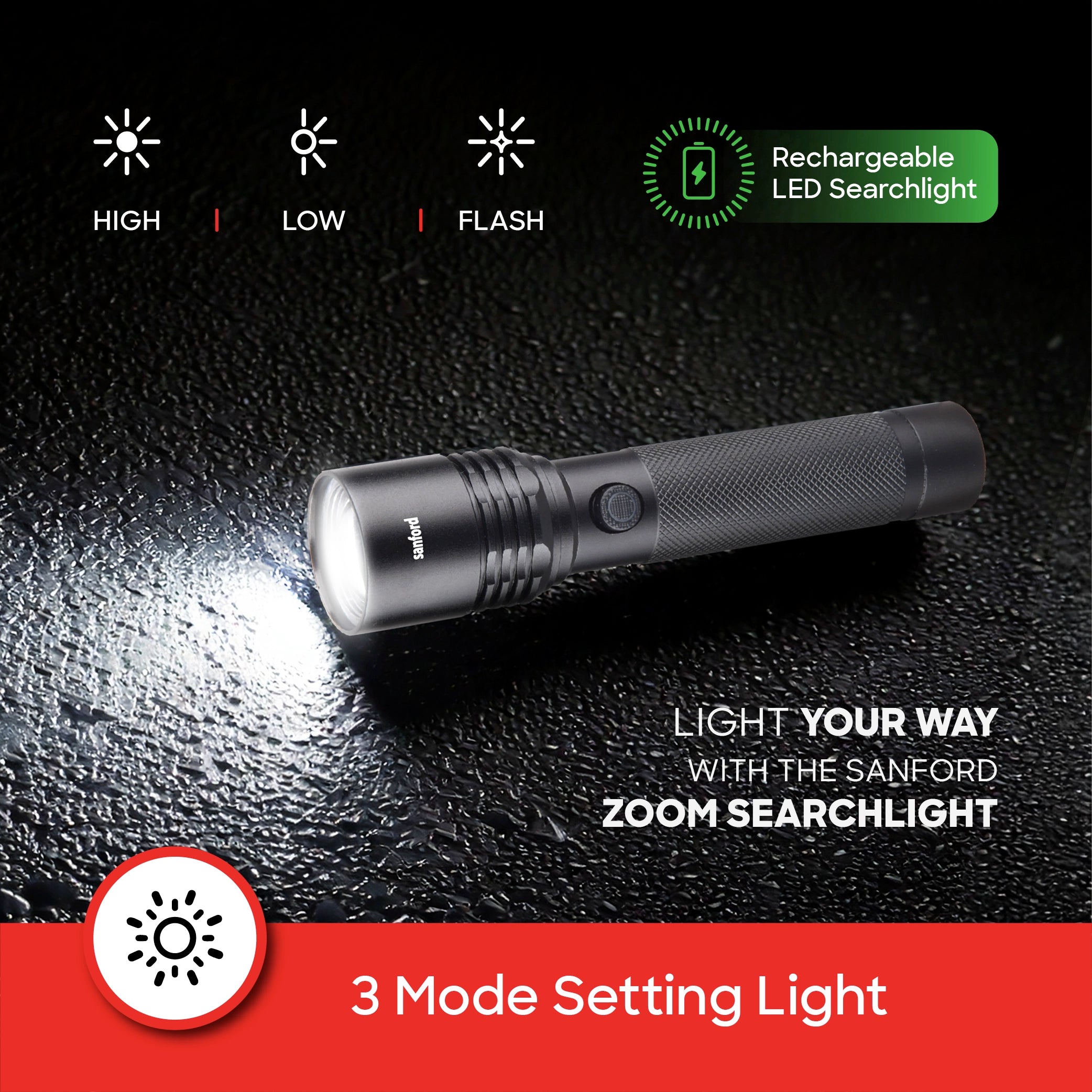 20W laser LED zoom flashlight sanford 5