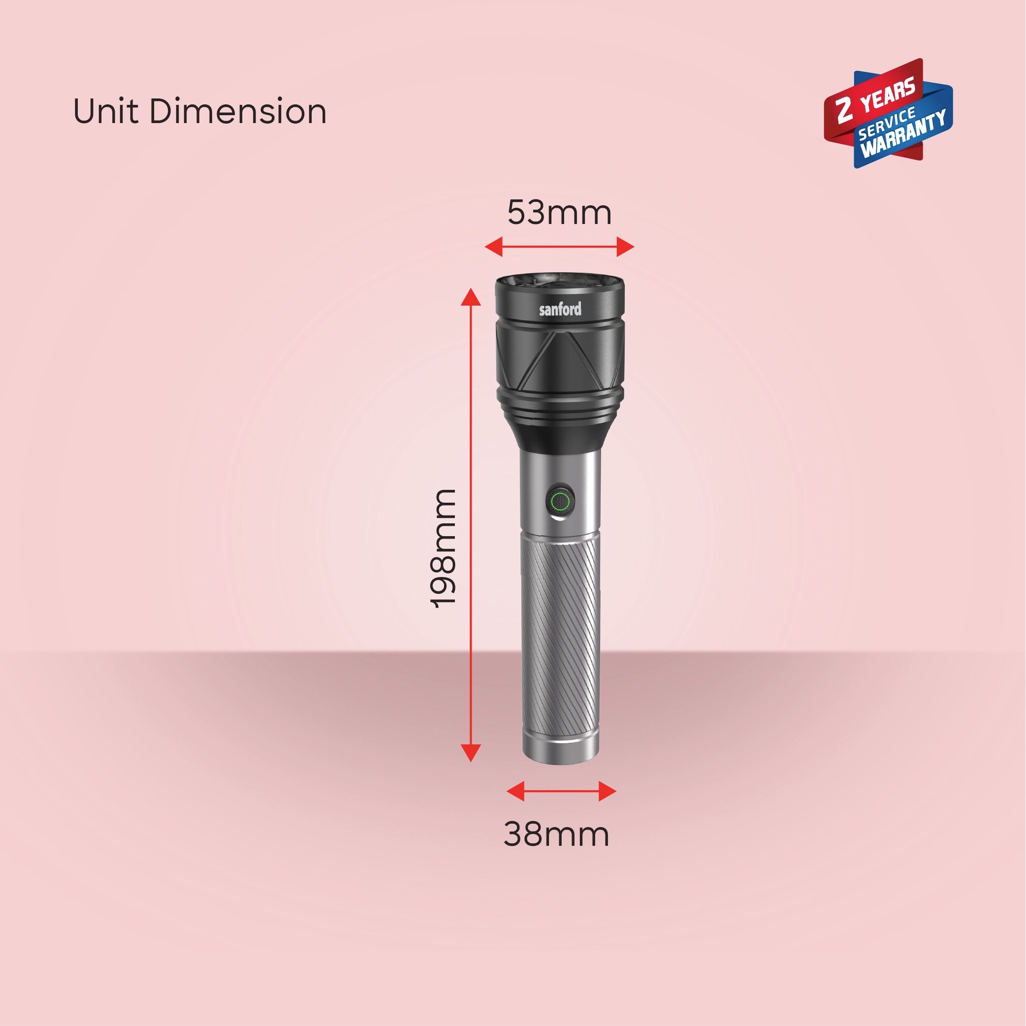 40W LED flashlight torch 2400m range rechargeable zoom 8000mAh 4 modes sanford 8