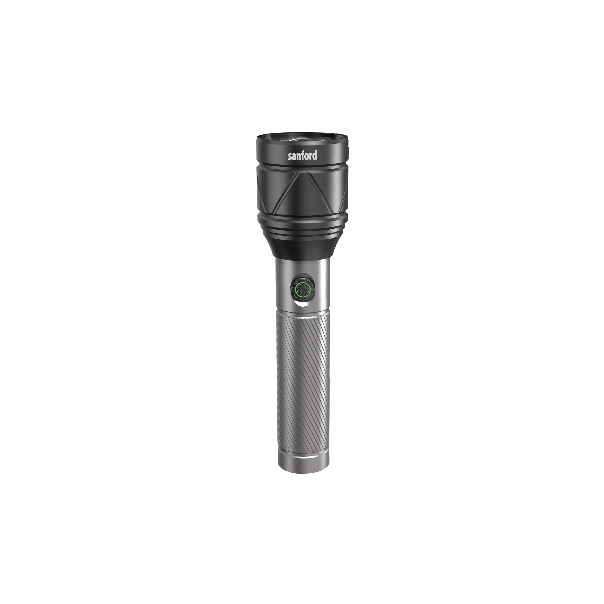 50W LED flashlight torch 3600m range rechargeable zoom 1000mAh 4 modes sanford 1