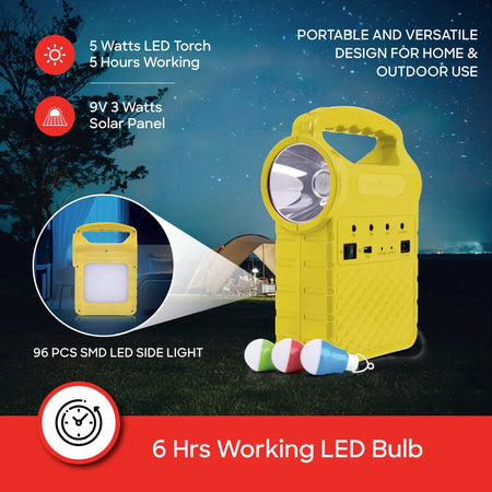 best rechargeable power station 5 in 1 solar panel & USB charging sanford 4