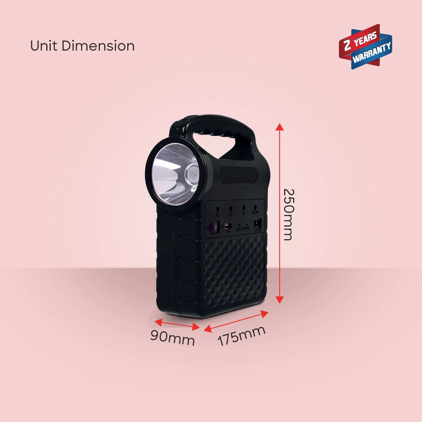 best rechargeable power station 5 in 1 solar panel & USB charging sanford 6