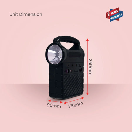 best rechargeable power station 5 in 1 solar panel & USB charging sanford 6