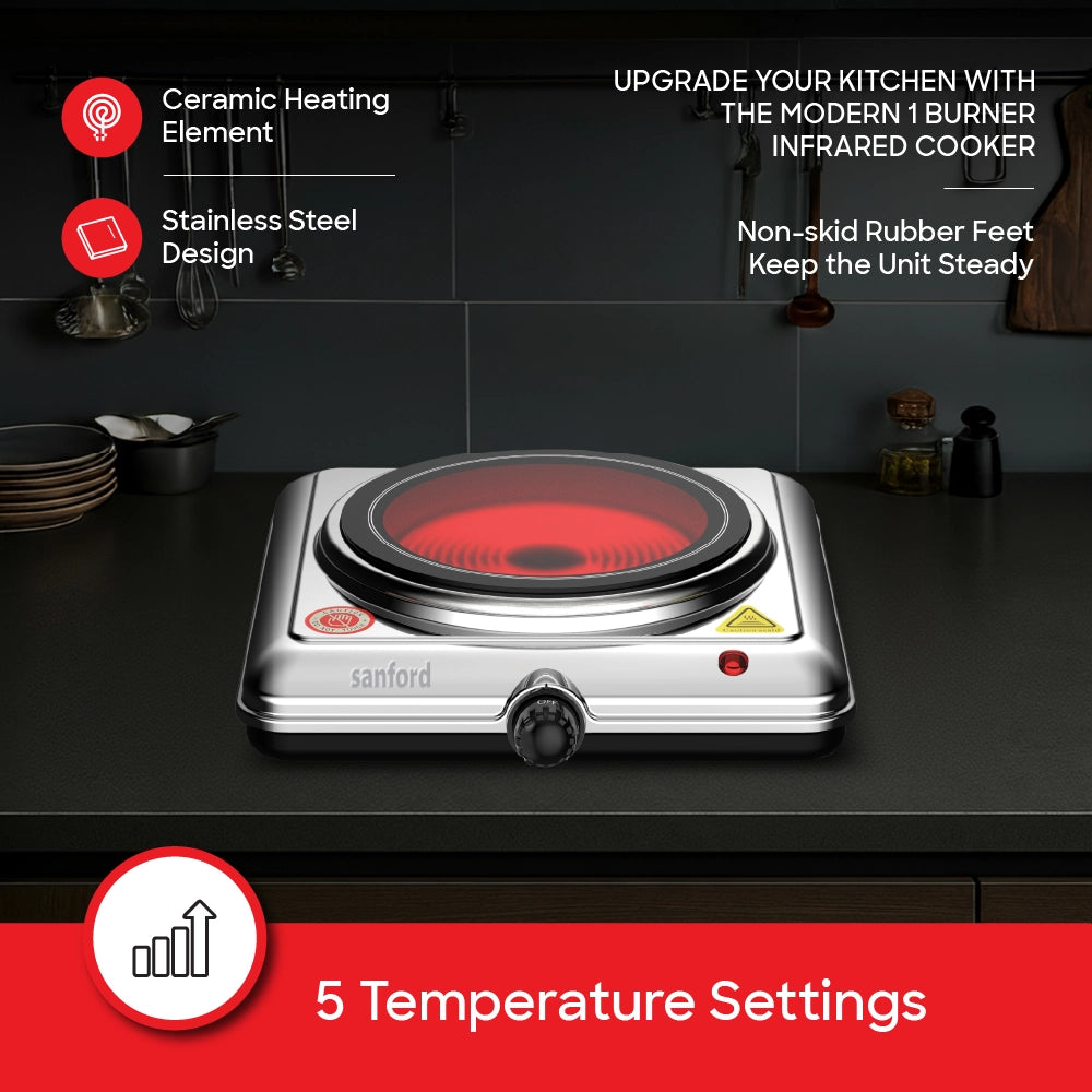 infrared cooker 900W single burner ceramic heating plate sanford 3