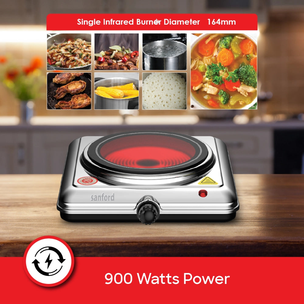infrared cooker 900W single burner ceramic heating plate sanford 5