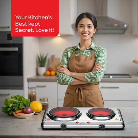 Dual Infrared Cooker 2100W  5 Temperature Settings sanford 2