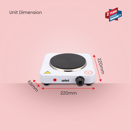 Sanford SF5011HPT BS 1500W Hot Plate Complete Package