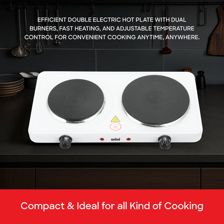 Sanford 2500W hot plate compact design for portable cooking