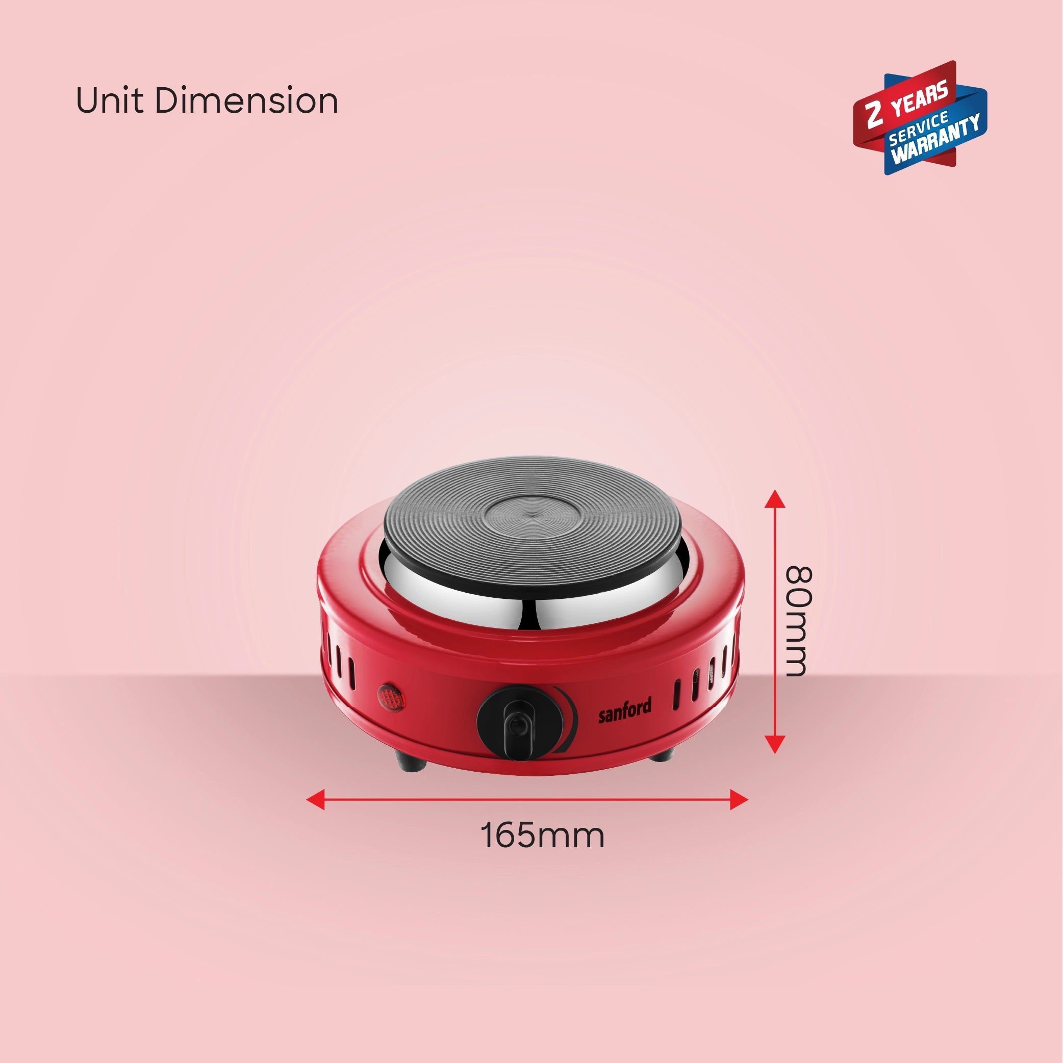 Single hot plate 500W with adjustable temperature control sanford 6
