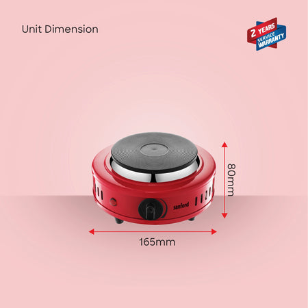 Single hot plate 500W with adjustable temperature control sanford 6