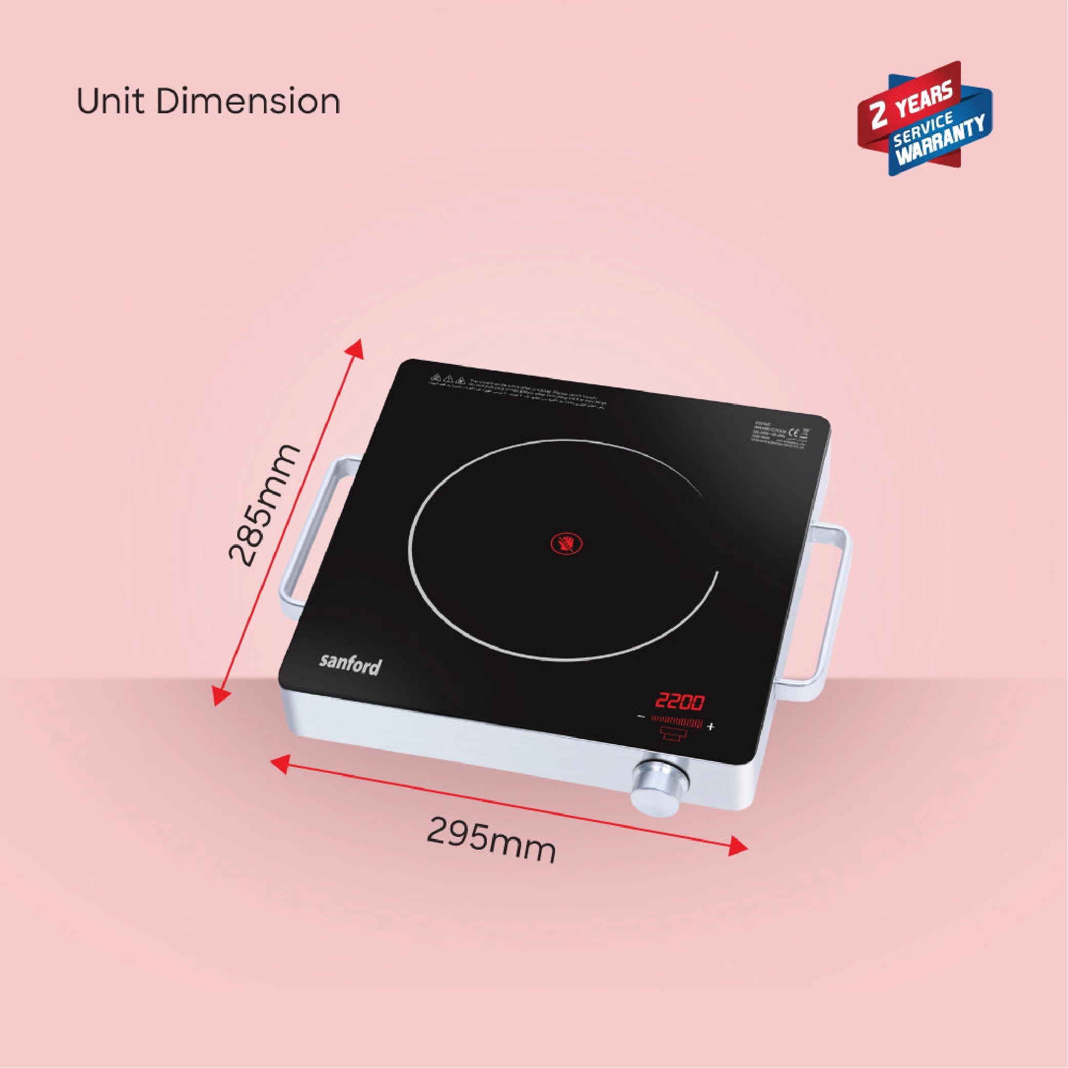 single burner Infrared cooker  2200W ceramic heating digital display sanford 6