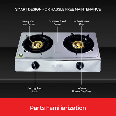Sanford SF5222GC Double Burner Stove Pan Support Grid
