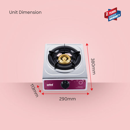 Sanford SF5352GC Single Burner Stove Durable Design