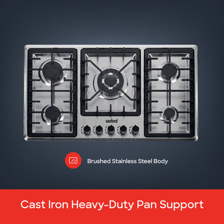 Sanford SF5465GH 5-Burner Stove Auto Ignition System
