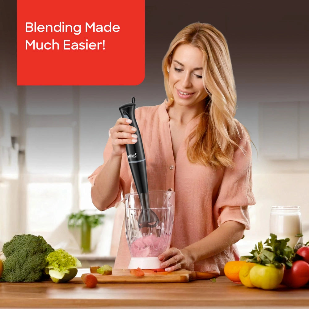 300W Hand blender copper motor turbo function & compact grip sanford 2