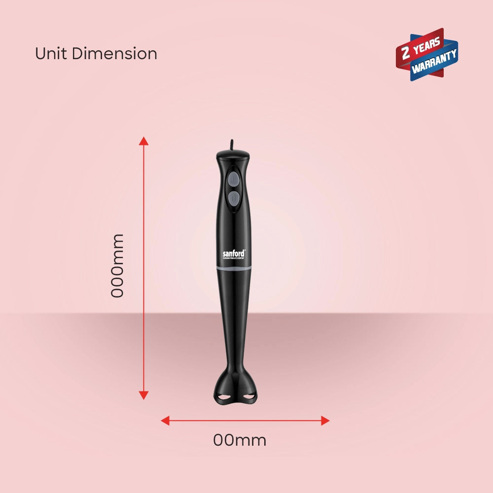 300W Hand blender copper motor turbo function & compact grip sanford 7