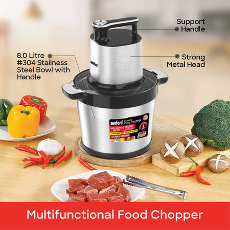 Sanford SF5586FC KC Food Chopper – stainless steel bowl feature callout