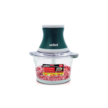 Multi-Function Chopper 500W mixer with 2L glass bowl & SS blades sanford 1