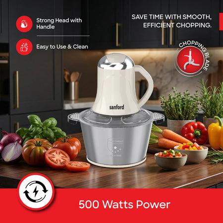 Sanford SF5588FC KC Food Chopper – 500W motor, chops vegetables with ease