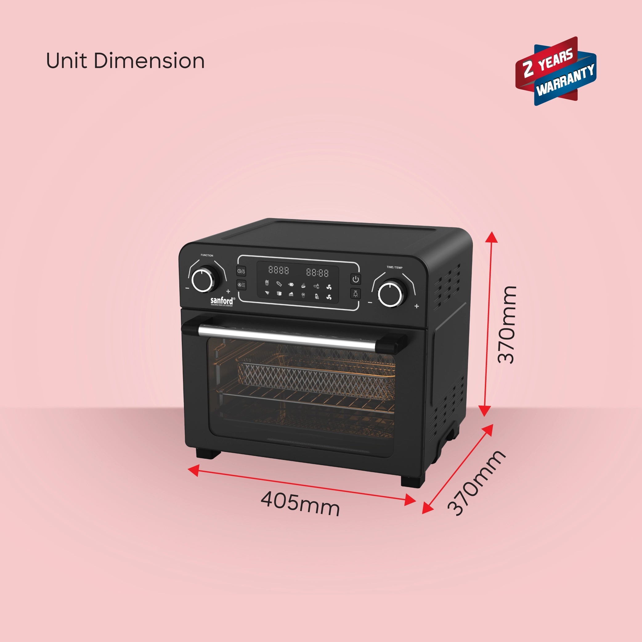 best air fryer oven 22L 12 preset cooking sanford 6