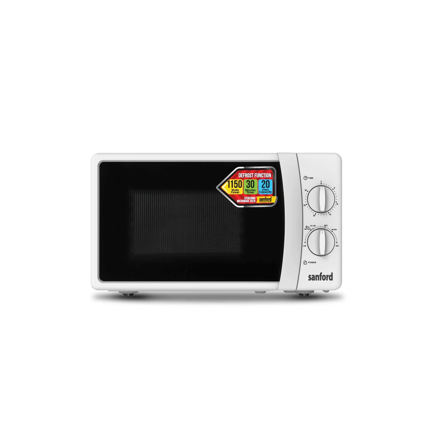 best microwave oven 20L 6 power defrost & 30 min timer sanford 1
