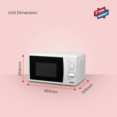 best microwave oven 20L 6 power defrost & 30 min timer sanford 6