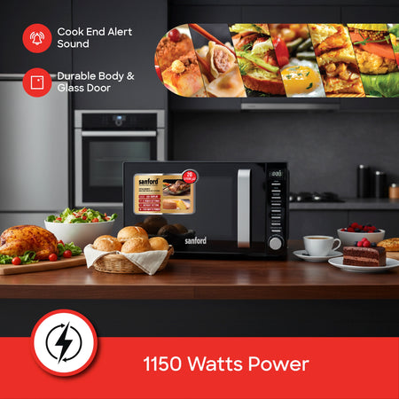 best microwave oven 20L 1150W LED display defrost function sanford 4