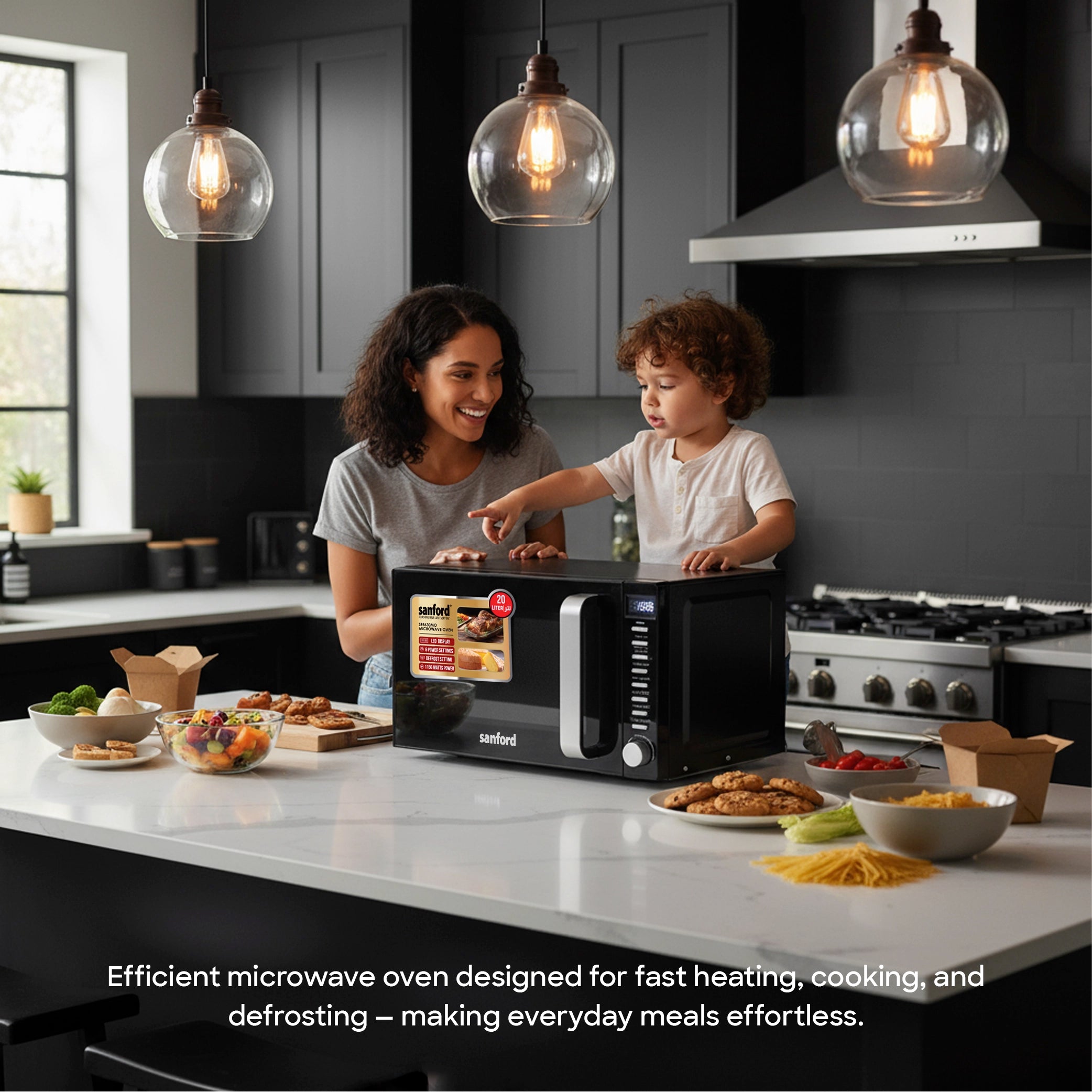 best microwave oven 20L 1150W LED display defrost function sanford 5