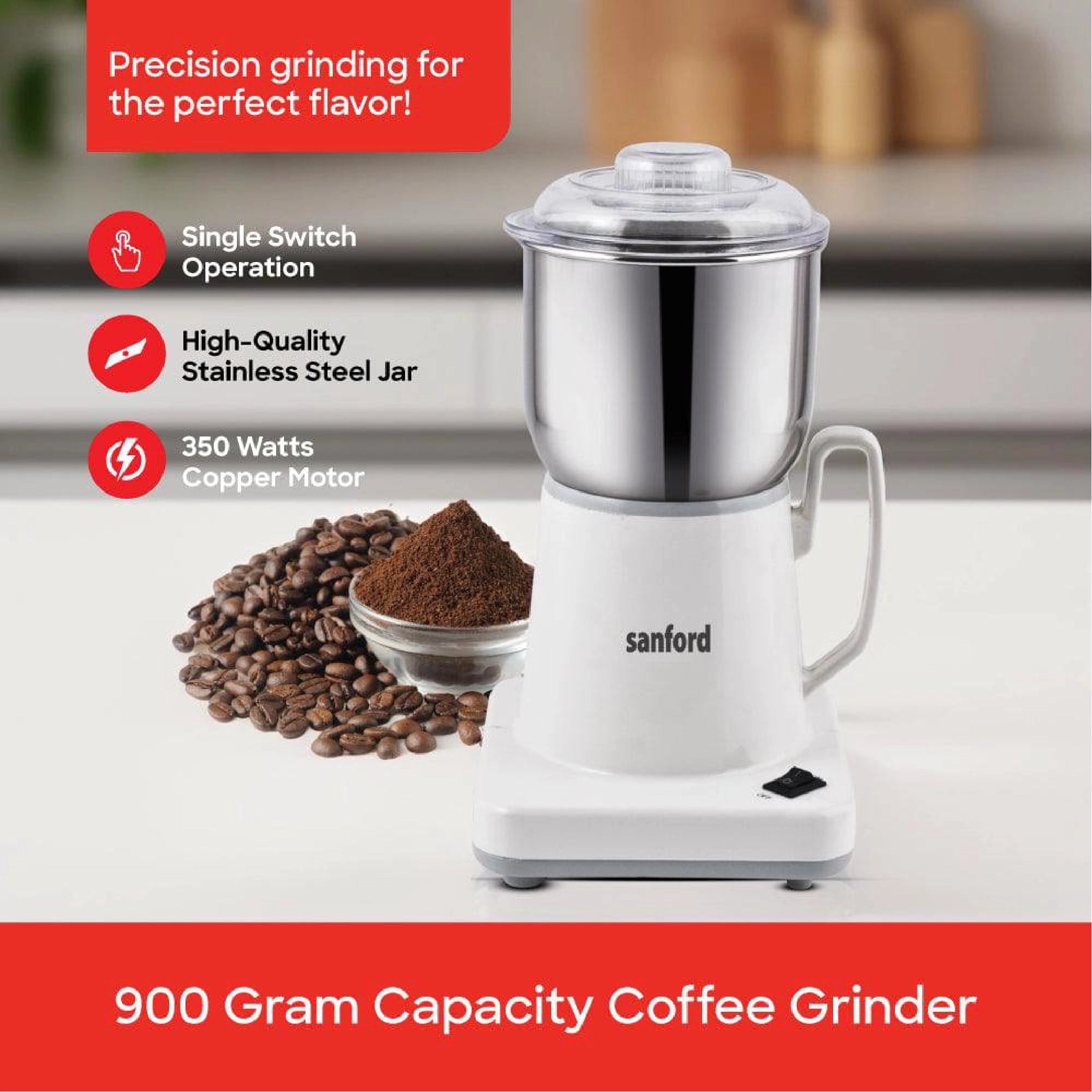 900g Electric Coffee & Spice Grinder sanford 3