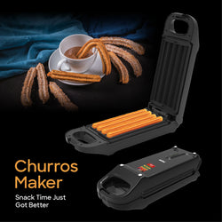 Sanford Churros Maker 4 Piece Non Stick Plates 750W - SF5779CM