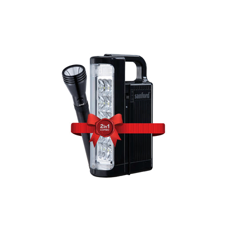  Emergency Lantern & 5W Flashlight Combo Rechargeable Batteries Sanford 1