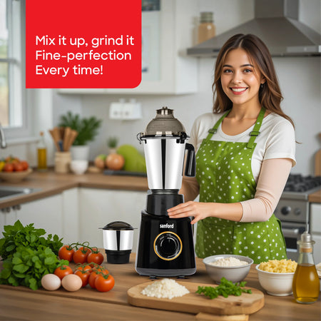 3 in 1 Mixer Grinder 800W 3 Speed Pulse Control Stainless Steel Jars sanford 2