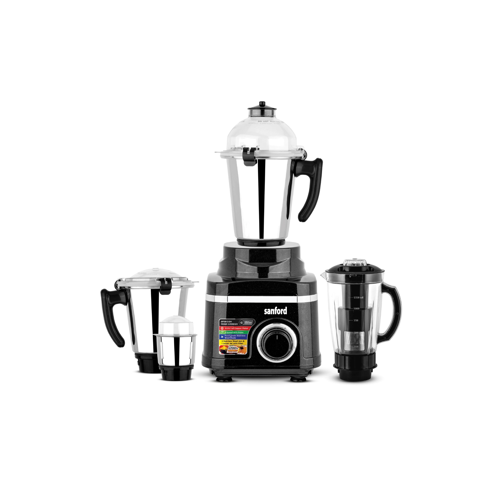 1200W mixer grinder 5 in 1 juicer copper motor sanford 1