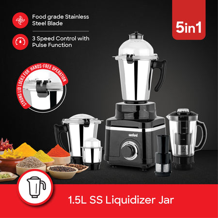 1200W mixer grinder 5 in 1 juicer copper motor sanford 3