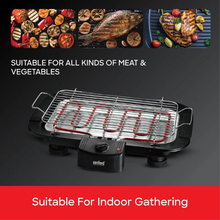 2000W Smokeless Electric BBQ Grill With Thermostat Control sanford 5