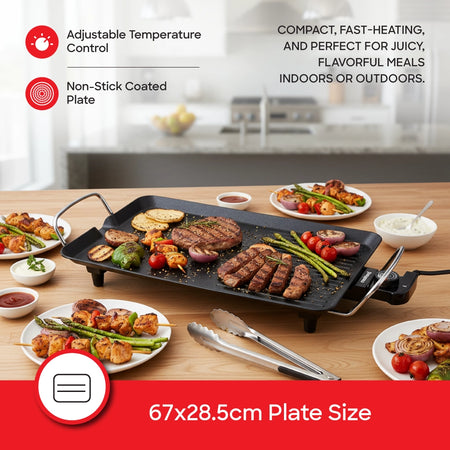 electric BBQ grill non-stick plate 1500W sanford 3