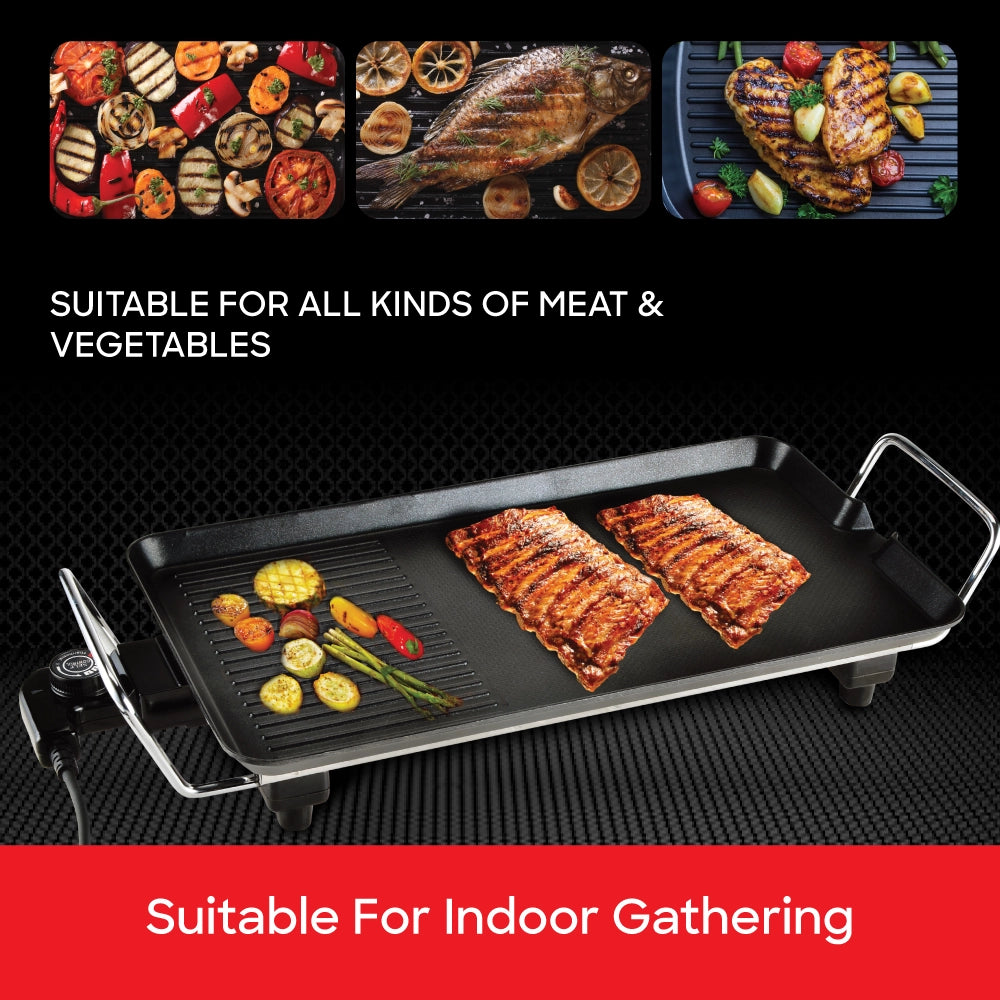 electric BBQ grill non-stick plate 1500W sanford 5