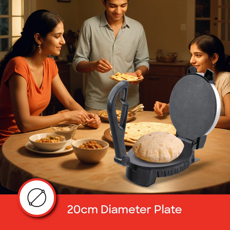 8 inch roti maker 900W non stick plate temperature sanford 3