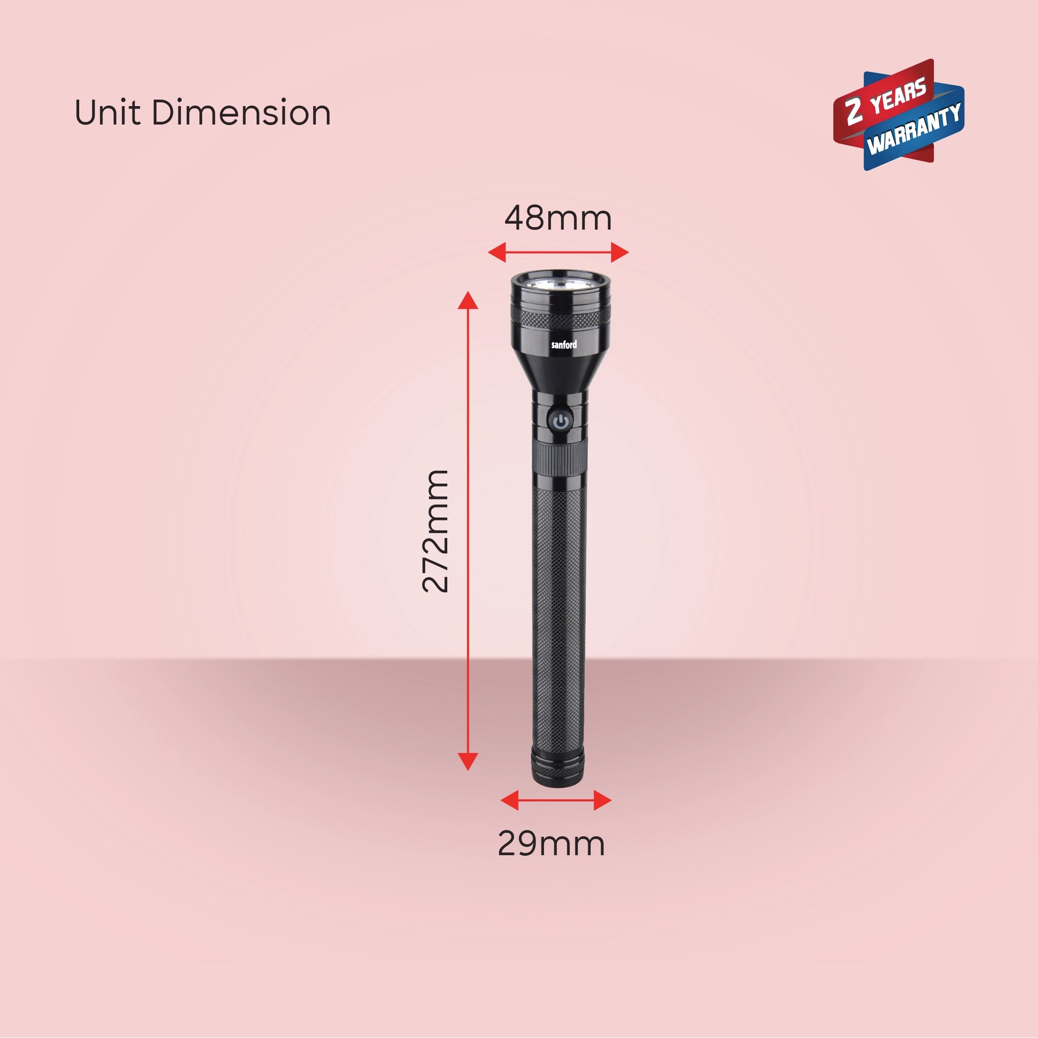 10W CREE LED flashlight 2500m beam range & 7000mAh rechargeable battery sanford 6