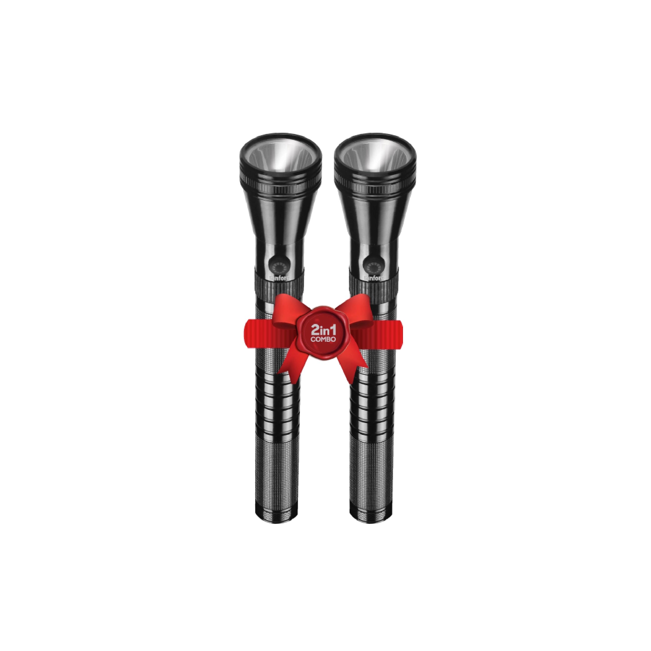 Rechargeable LED flashlight combo pack 2 2200m range 580 lumens sanford 1