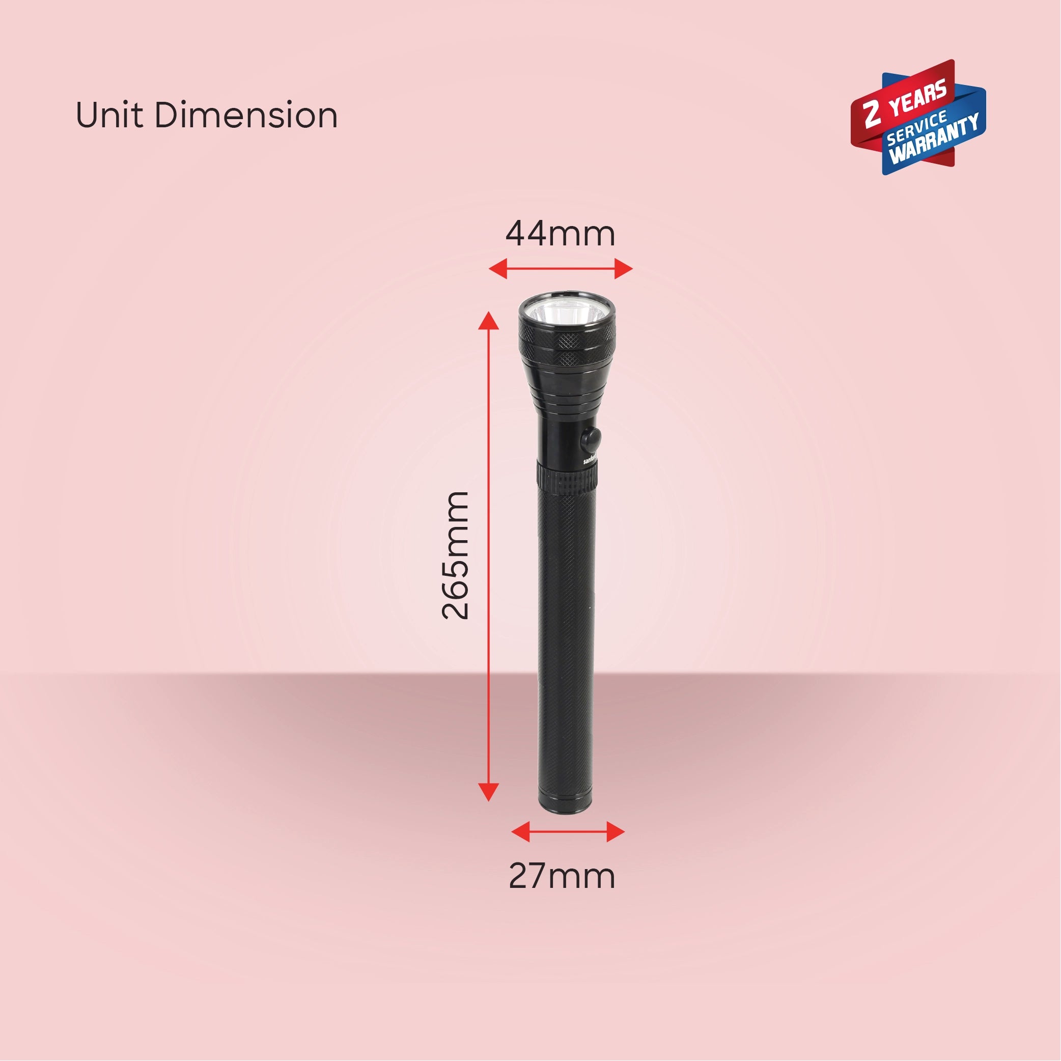 Rechargeable CREE LED flashlight 5W 2200m range 580 lumens sanford 8