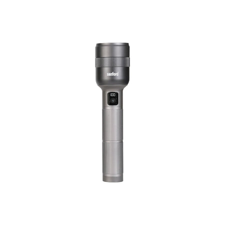 best rechargeable zoom LED flashlight 80W power bank 5 modes sanford 1